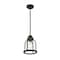 Z-Lite Burren 1 Light Mini Pendant, Matte Black And Clear Seedy 337MP-MB - alternate 3